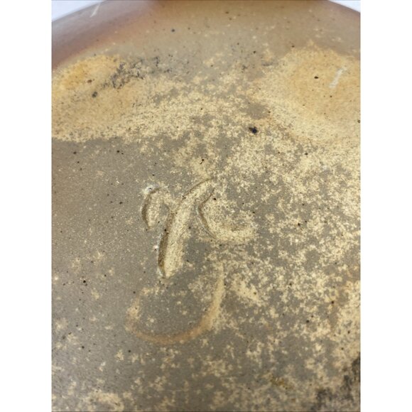 Studio Art Handmade Pottery 3 Piece Set Plate Cup Trinket Bowl JR Cooper Signed - Picture 8 of 12